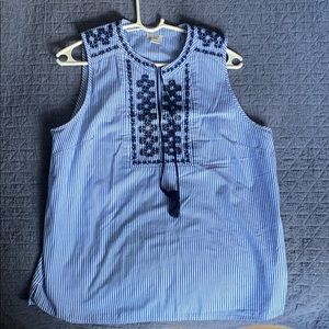 J. Crew Embroidered blouse....